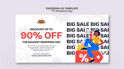 Shopping Day Celebration Facebook Template