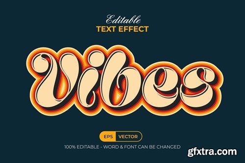 Vibes Text Effect Retro Style FSWZ8GJ