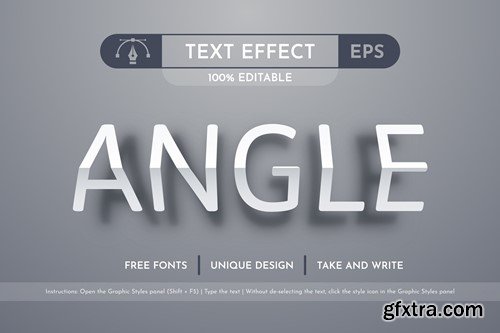 Angle Paper - Editable Text Effect, Font Style ZD6RVDE