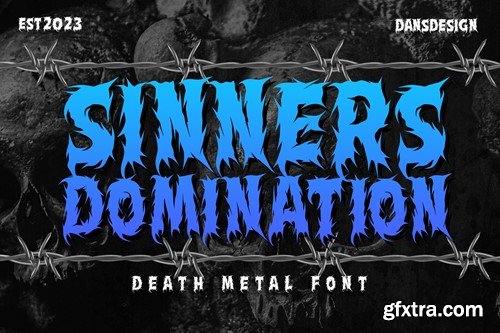 Sinners Domination Metal Horror Font LKE3YCT