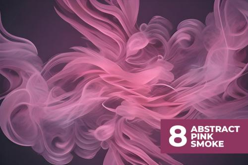 Deeezy - 8 Abstract Smoke Pink Stock Images