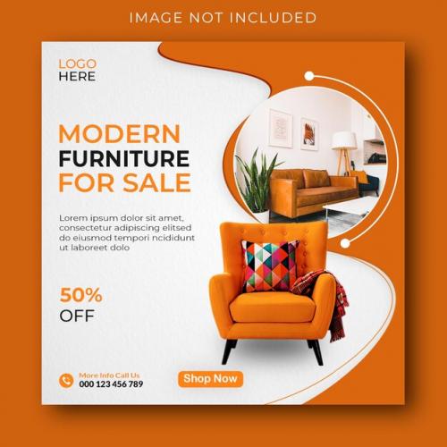 Modern Furniture Social Media Post Template