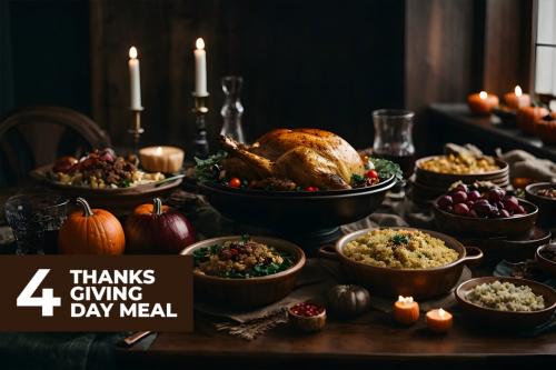 Deeezy - 4 Thanksgiving Day Meal Stock Images