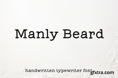 Manly Beard - Handmade Typewriter Font PKYMVJG