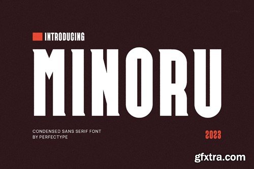 Minoru Modern Futuristic Sans Serif Font 9LJAW4B