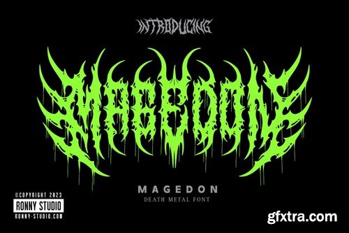 Magedon - Death Metal Font NM39HEJ