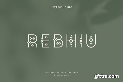 Rebhiu - Vintage Artdeco Font CF2WJC6