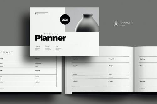Weekly Planner Landscape Template