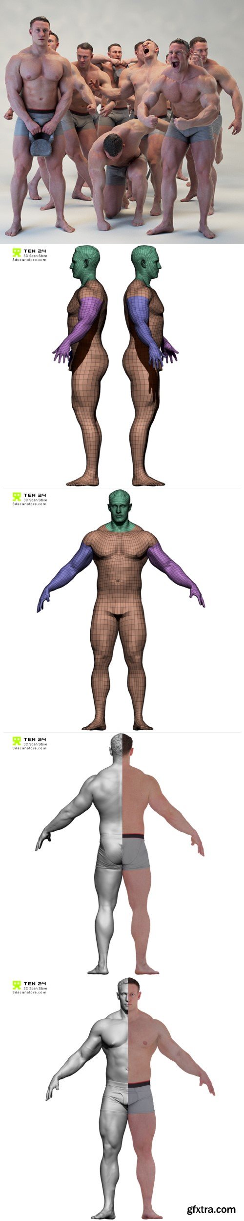 3D Scan Store – Male 06 Mega Bundle