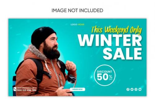 Winter Clothes Sale Social Media Design Instagram Facebook