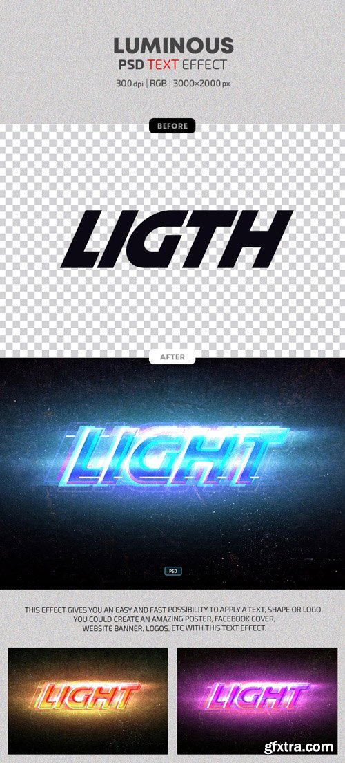 Luminous - Photoshop Text Effects
