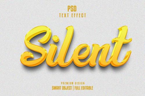 Silent 3d Text Effect
