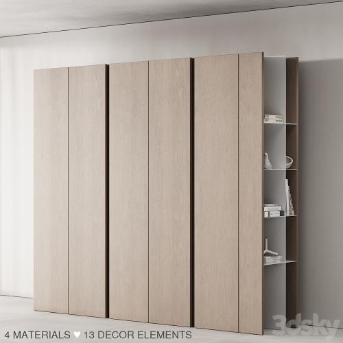 171 cabinet furniture 03 modern cupboard with decor 01