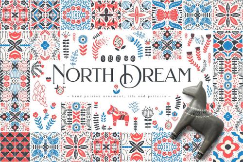 North Dream Collection Scandinavian Folk Patterns