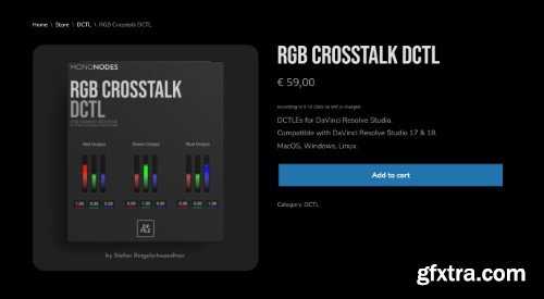 Mononodes - RGB Crosstalk DCTL for Davinci Resolve