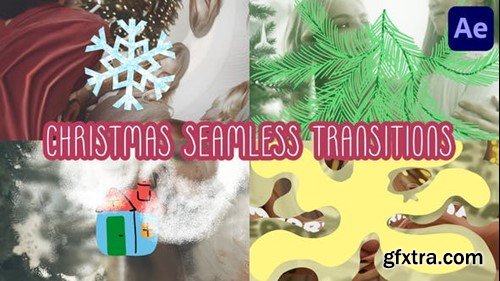 Videohive Cartoon Christmas Seamless Transitions for After Effects 50037973