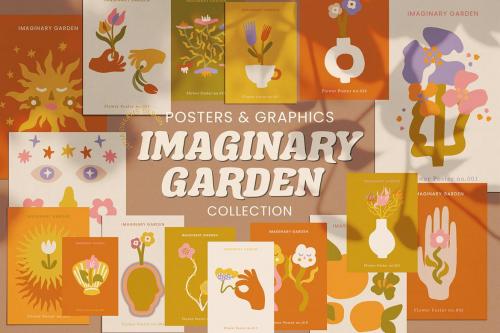 Imaginary Garden Illustrations Patterns Kids Art