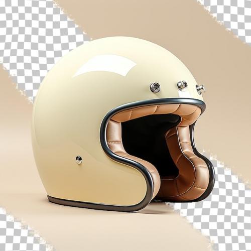 Detailed Fullface Motorbike Helmet On Black Luxury Chair Front Side Black Isolated In Transparent Background