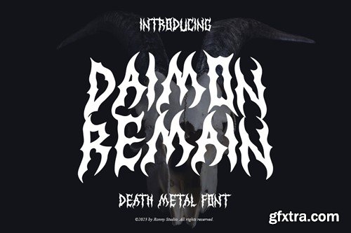 Daimon Remain - Death Metal Font QLE3ES2