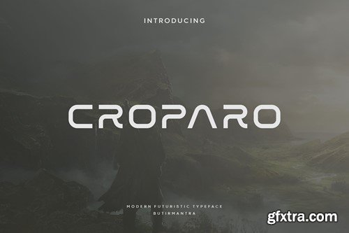 Croparo - Futuristic Cyber Font J9RP9EQ