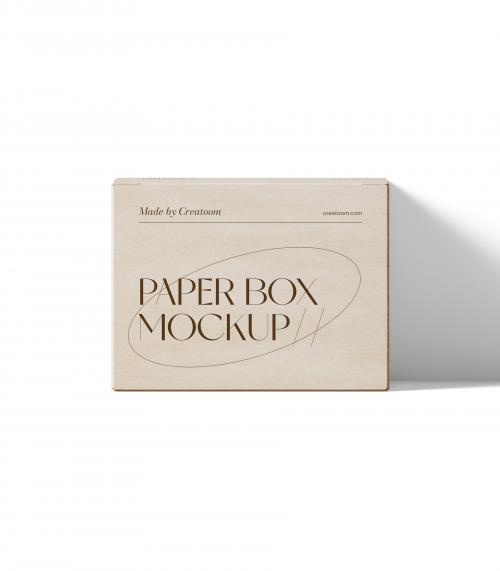Creatoom - Paper Box Mockup V15 Front View