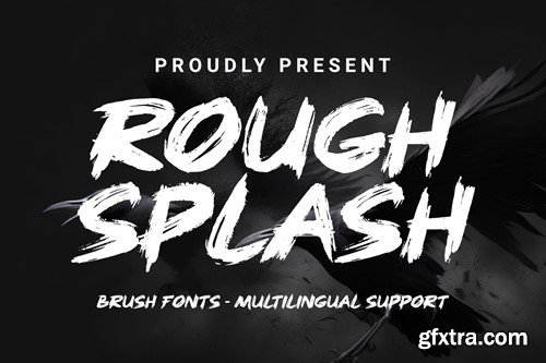 Rough Splash - Brush Font L8LXRP6