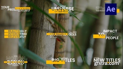 Videohive Yellow Corporate Titles 50055642