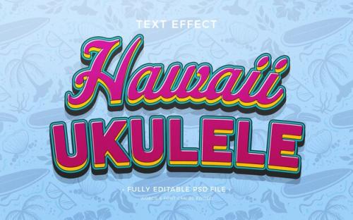 Hawaii Leaves Text Effect