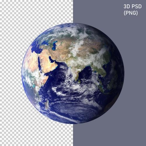 Psd 3d Earth Globe Model World Background