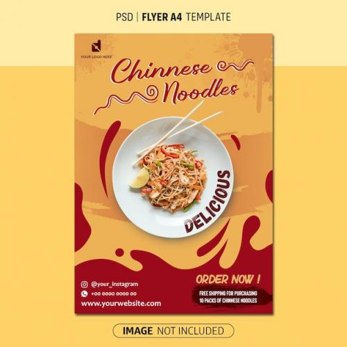 Chinnese Noodles A4 Flyer Design