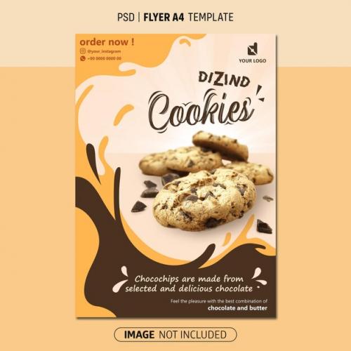 Dizind Cookies A4 Flyer Design