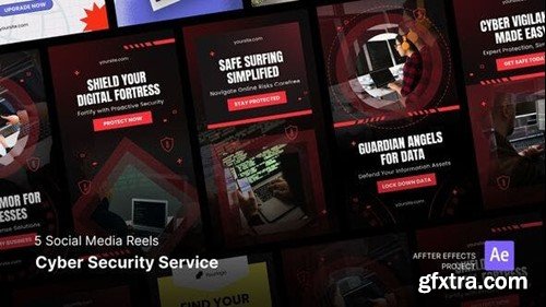 Videohive Social Media Reels - Cyber Security Service After Effects Template 50070818