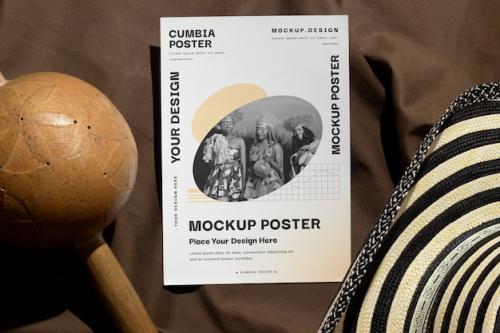 Cumbia Poster Design Mockup
