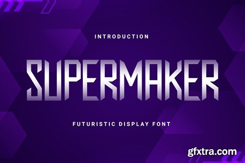Supermarker - Futuristic Display Font BHQXT9D