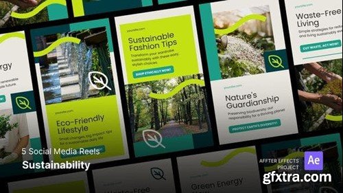 Videohive Social Media Reels - Sustainability After Effects Template 50082563