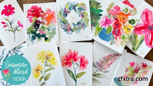Let\'s Paint Floral Greeting Cards!