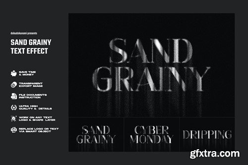 Sand Grainy Text Effect B3KNVGN