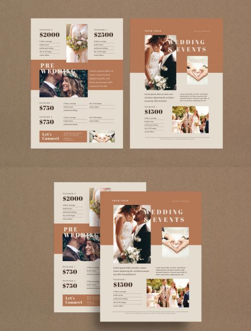 Adobe Stock - Brown and Tan Price Guide Layout - 332486906