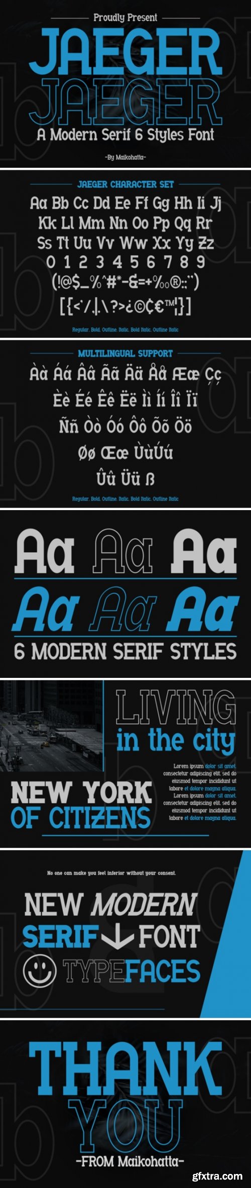 FontBundles - Jaeger - Modern Serif Font Family 3035608