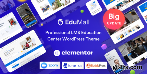 Themeforest - EduMall - Professional LMS Education Center WordPress Theme 29240444 v3.5.9 - Nulled