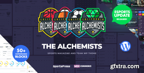 Themeforest - Alchemists - Sports, eSports & Gaming Club and News WordPress Theme 20256220 v4.5.9 - Nulled
