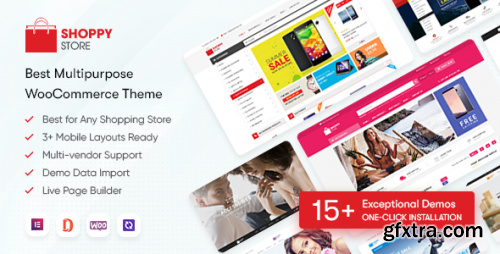 Themeforest - ShoppyStore - Multipurpose Elementor WooCommerce WordPress Theme (15+ Homepages & 3 Mobile Layouts) 13607293 v3.7.14 - Nulled