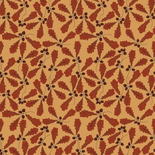 Autumn Leaves Seamless Pattern Background