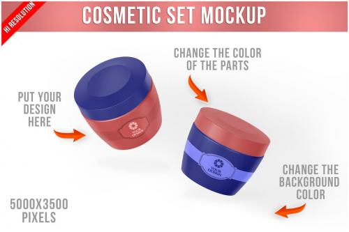 Cosmetic Set Mockup