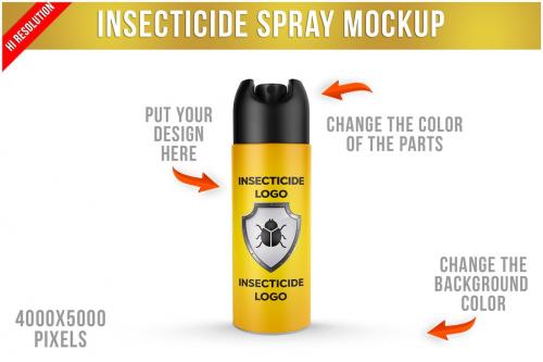 Insecticide Spray Mockup