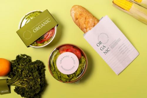 Organic Food Packaging Mockup