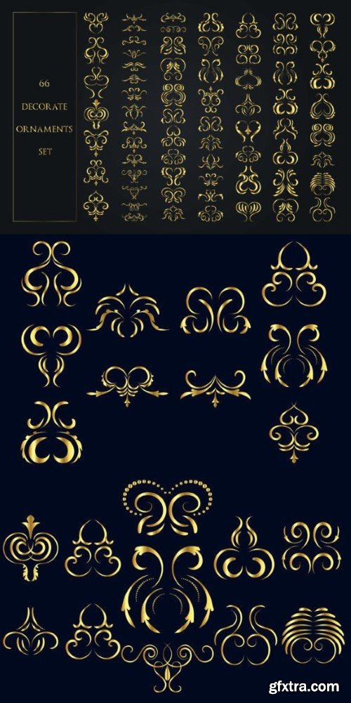 66 Decorate Ornaments Set Design