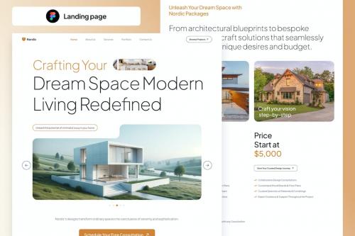 Nordic - Home Builder Landing Page