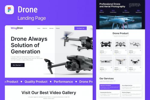 Drone Landing Page Figma