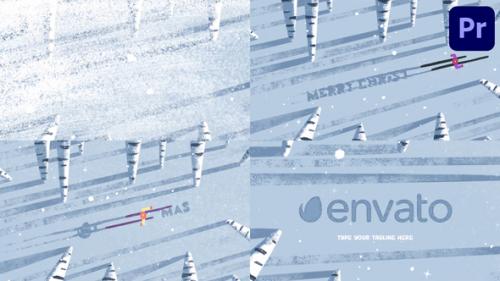 Videohive - Winter Forest Ski Logo | Premiere Pro MOGRT - 50027774